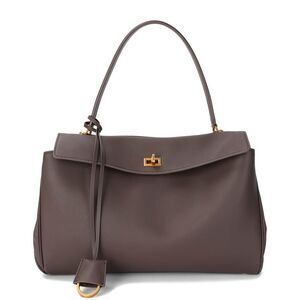 Tiffany & Fred Paris Large Smooth Leather Tote, Brown